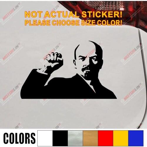 Lenin fist Car Trunk Sticker Decal Vladimir Ilyich Ulyanov Vinyl Russian Soviet Russia,choose size and color