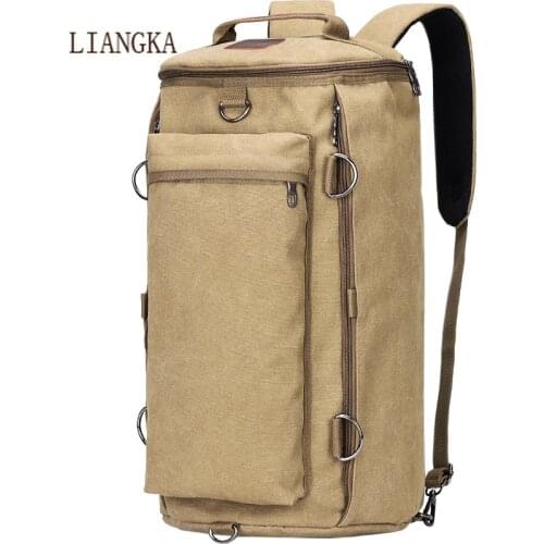 Large Capacity Backpack Men Travel Duffel Mountaineering Backpack Male Luggage Canvas Bucket Shoulder Bags Men outdoor Backpack