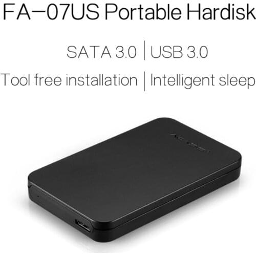 Acasis 2.5 Inch SSD External SATA Interface USB 3.0 Mobile Hard Disk Box Case Laptop Port USB3.0 2.0 5GB