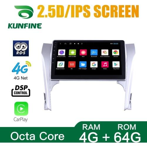 Octa Core 1024*600 Android 10.0 Car DVD GPS Navigation Player Deckless Car Stereo For Toyota Camry 2012-2017 Radio Headunit wifi