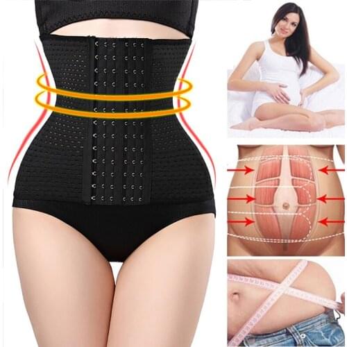 Female Waist Trainer Body Shaper Tummy Girdles Belly Sheath Body Shaper Modeling Strap Slimming Belt Shapewear Postpartum Girdle