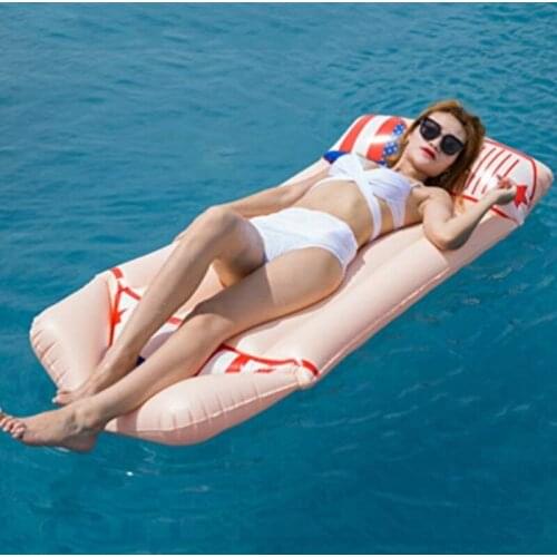 1.8m/71inch Pool Floats Garden Water Pool Raft Foldable Swimming Pool Floating Bed Kids' Party Favor Sets Outdoor Games