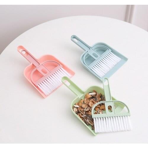 1Set Mini Cleaning Brush Small Broom Dustpans Set Cleaning Kit Desktop Sweeper Garbage Cleaning Shovel Household Cleaning