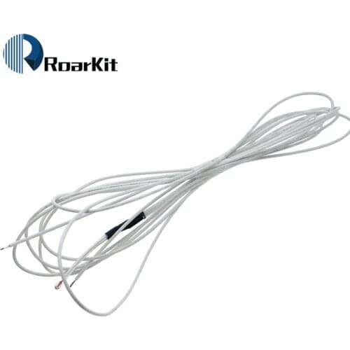 10Pcs/lot 100K ohm NTC 3950 Thermistors With Cable For 3D Printer Part Temperature Part 1M Line Reprap Mend Parts