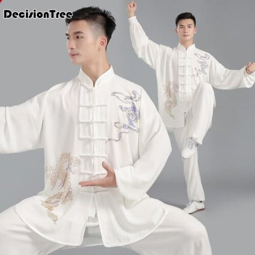 2021 unisex traditional chinese clothing long sleeved wushu taichi kungfu uniform tai uniforms exercise clothing yoga set
