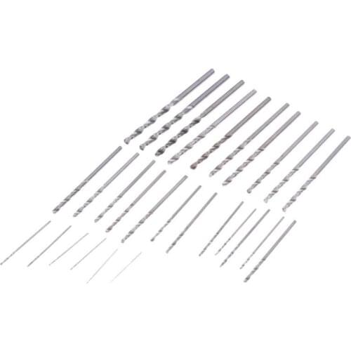 28Pcs Mini Micro HSS4241 Twist Drill Bit Set Metric Sizes 0.3-3.0mm for PCB Crafts Thin Aluminum Iron Sheet Plastic