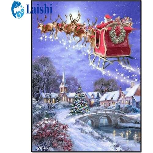 5D diy Santa Claus giving gifts full round diamond painting cross stitch kits diamond embroidery mosaic pattern home decor gift