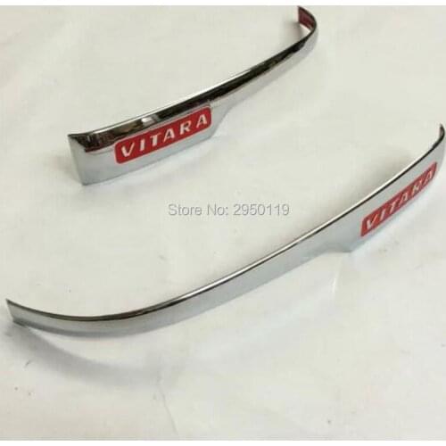 Abaiwai ABS Chrome Side Door Rearview Mirror Cover Strip Trim 2pcs/set For 2015 2016 2017 Suzuki Vitara Car-Styling Accessories