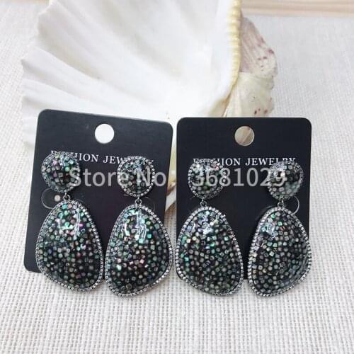 European and American big brand is exaggerated temperament costly abalone shellfish is fashionable and simple atmosphere ear pen