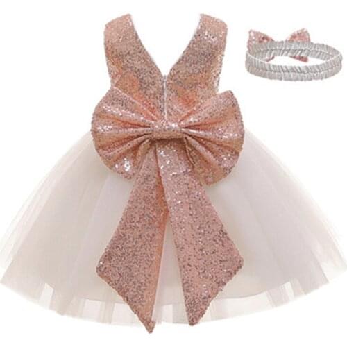 Princess Kids Baby Girls Dress Lace Flower Tulle Christening Gowns Tutu For Babies 1st Birthday Outfits Toddler Baptism Cosutme