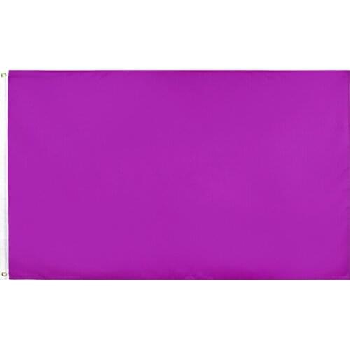 Jennifer hanging 90*150cm Solid Color purple Flag For Decoration