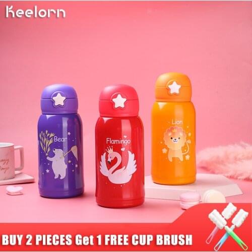 Keelorn 550ml High Quality Kid Cartoon Vacuum Flasks Thermoses Cup 316 Stainless Steel Portable Bottle Thermal Vacuum Thermosmug