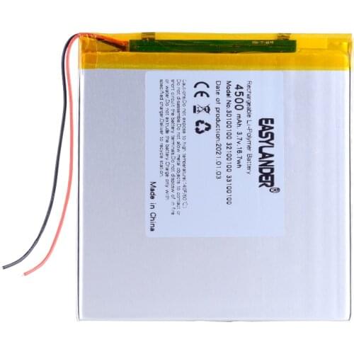 3.7V lithium polymer Li ion battery 30100100 4000MAH mobile power DIY tablet computer E-book IPAQ 30101100