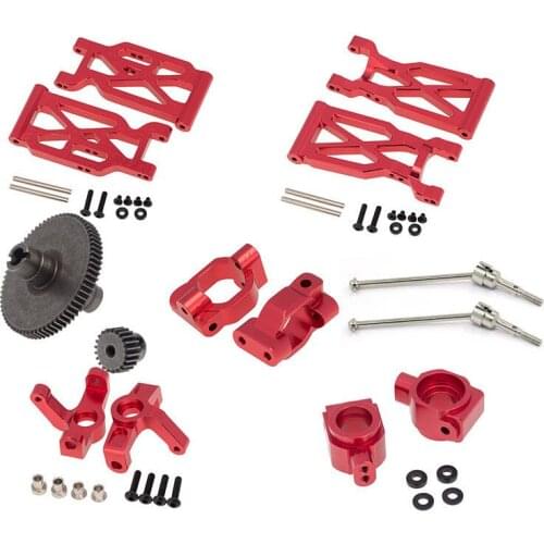 Metal Swing Arm Front Wheel Seat Gears CVD Kit For WLtoys 104001 1/10 RC Car Upgrade Parts