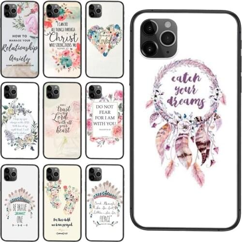 Bible Verse Christ Christian Text Hommes For Xiaomi Redmi Note 9 9S 8 7 10 Note9 Note 9 Pro Max 9Pro 5G Soft TPU Case Protective