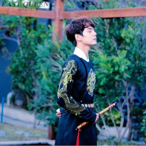 Chinese warrior costume han qing dynasty ancient Chinese clothing hanfu men cheongsam men qipao FF1138