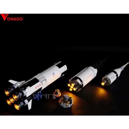 Led Light set for 21309 Apollo Saturn V Creative series Launch Vehicle Blocks 16032 light up your toys(led light only,no blocks)