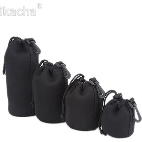 2021 4X Neoprene Soft Protector Camera Lens Pouch Bag Case Backpact Set Size: S M L XL