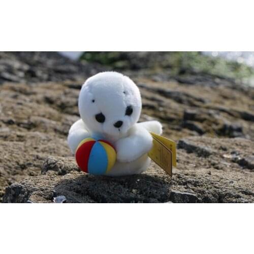 Hugged colourful ball seal plush toy about 17cm seal doll baby toy birthday gift b4869