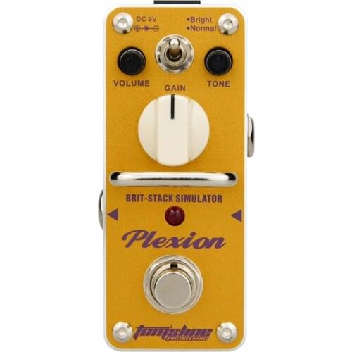 AROMA APN-3 Guitar Effect Pedal Plexion Brit-stack Simulator Electric Guitar Effect Pedal Mini Single Effect with True Bypass
