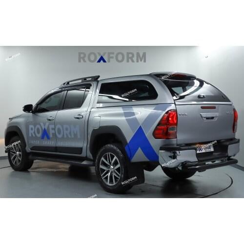 Roxform Fiberglass Truck Bed Tonneau Cover Hardtop Canopy Flat Fixed Side For Toyota Hilux 2015 2016 2017 2018 2019 2020 2021