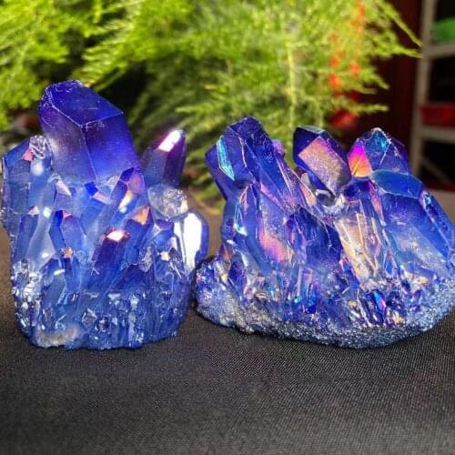 Rainbow Angel Cluster Crystal Angel Halo Titanium Quartz Crystal Amazing Rainbow Specimen Mineral Reiki Healing