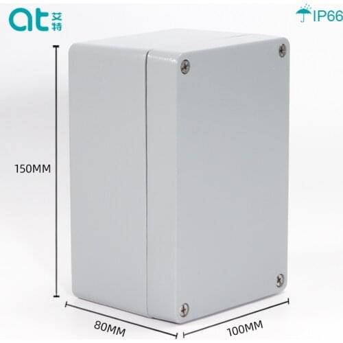 150*100*80MM IP66 Waterproof Die casting Aluminum Junction Box Metal Enclosure Case Custom Box for Circuit Breaker Wiring