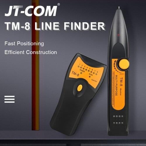 RJ11 RJ45 Cat5 Cat6 Telephone LAN Network Cable Tester Detector Wire Tracker Tracer Toner Ethernet Line Finder TM-8