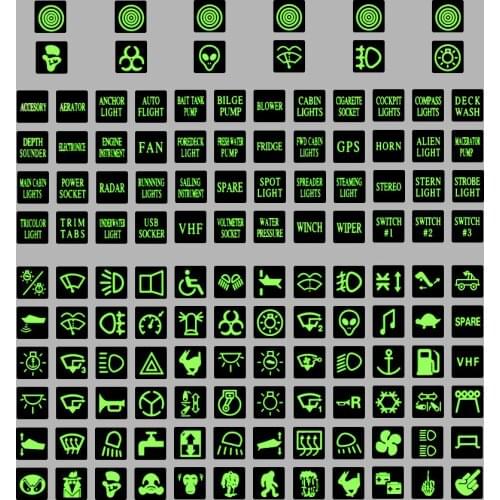 Luminous Car Sticker Rocker Switch Label Relay Circuit Panel Decal for Opel Astra H G J Insignia Mokka Zafira Corsa