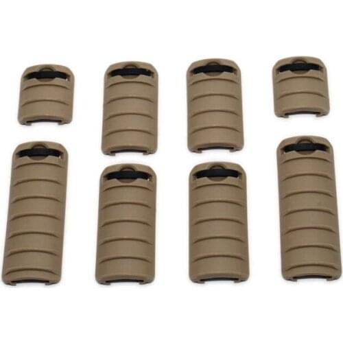 Tactical 8pcs/pack Rail Protect Covers Scope Mount For Rifle Dark Earth