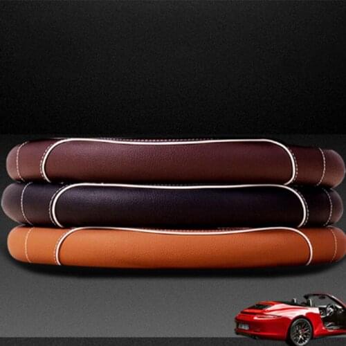 High-end sports car steering wheel cover artificial leather steering wheel cover creative universal comfort
