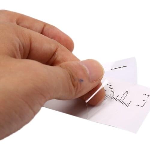 1Pc Disposable Eyebrow Ruler Sticker Eyebrow Shaping Tool Durable Tattoo Eyebrow Rules Card Arc Eyebrow Ruler