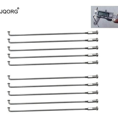 13 Gauge Diameter 2.3mm Lighting Sliver Color Material 304 Stainless Steel J-bend Equal Diameter Round Body Electric Bike Spokes