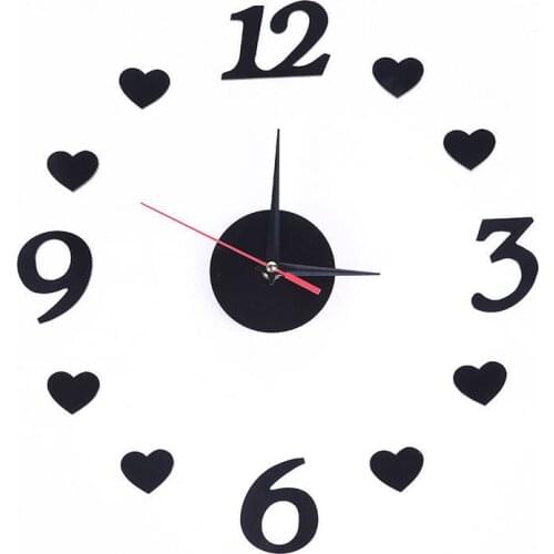 2020 Hot Sale Creative Wall Clock Acrylic Clock Home Decoration DIY Wall Sticker Clock