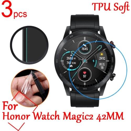3pcs Ultra Clear Soft LCD Full Cover Screen Protectors For Huawei Honor Watch Magic2 42MM 46MM GS pro Sports Smart Watch Film