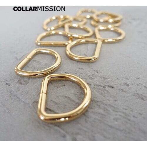 50pcs/lot D rings for 25mm Webbing diy dog Collar part Chain leather belt plated Dee Ring strap bag garment metal buckle DK25J02