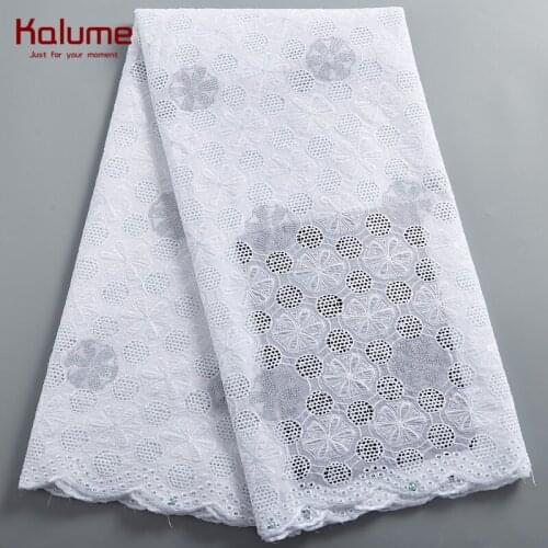 Kalume African Cotton Lace Fabric Blue Nigerian Cotton Lace Fabric Stones Swiss Voile In Switzerland For Wedding Dress F2389