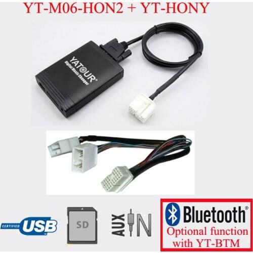 Yatour car stereo USB SD AUX MP3 interface for Acura Honda Accord radios with Navigation system