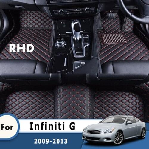RHD Car Floor Mats For Infiniti G 2013 2012 2011 2010 2009 Carpets Custom Auto Accessories Parts Automobiles Waterproof Foot Rug