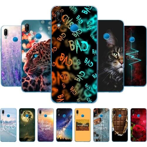 Case For 5.84" Huawei P20 Lite silicon huawei p20 pro phone for HUAWEI P 20 Coque back cover protective phone clear