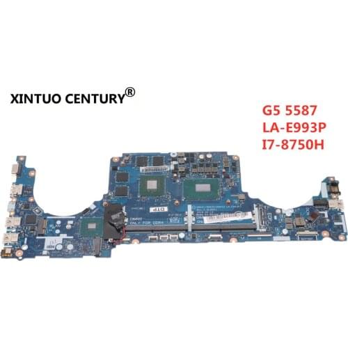 For Dell G5 5587 original mainboard LA-E993P Laptop motherboard I7-8750H GTX1050-4GB