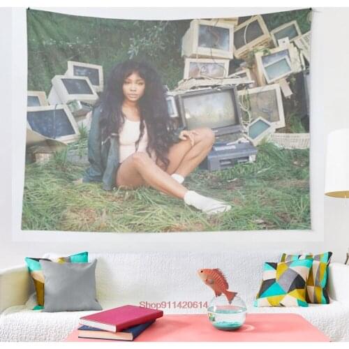 SZA tapestry Wall Tapestry Wall Hanging Wall Art Coverlet Bedding Blanket Sheet Throw Furniture Yoga Mat