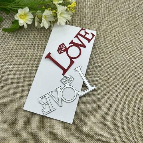 Love Metal Cutting Dies Stencils For DIY Scrapbooking Decorative Embossing Handcraft Die Cutting Template