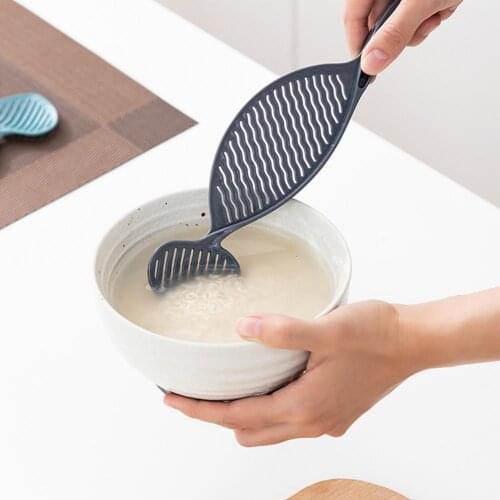 Drain Rice Board Multifunctional Handhold Waste Prevent Multifunctional Wash Filtering Rice Drain Spoon for Kitchen
