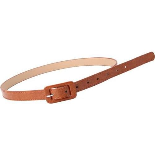 Fashion Candy Color PU Leather Belts Students Decorative Casual Tighten All-Match Lightweight Long Women Solid Waistband