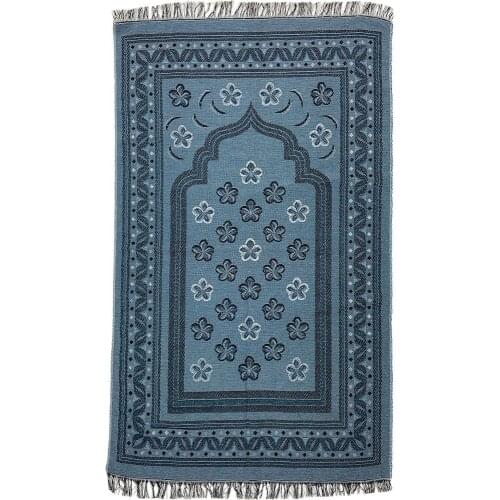 Muslim Prayer Rug Eco Prayer Blue Muslim Prayer Rug Islamic Carpet Mat For Muslim Prayer tapis de priere Islamic Braided mats