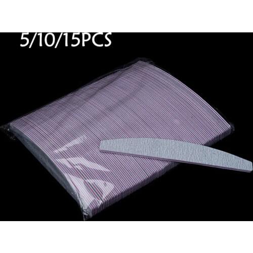 Nail File Double Side Buffer 100/180 Trimmer Sandpaper Professional Nail Files Sanding Block Pedicure Manicure Polishing Tools