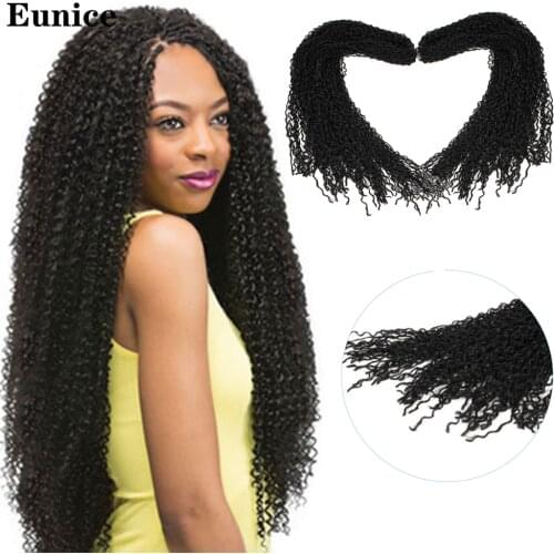 Crochet Single Braids Zizi Braids Crochet Hair Bundles Synthetic Hair Extensions Braiding Hair Blonde Black Grey Red Eunice hair