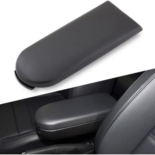 Center Console Latch Lid Black Leather Armrest Cover for VW Golf Jetta Bora MK4 Passat Beetle Skoda Octavia