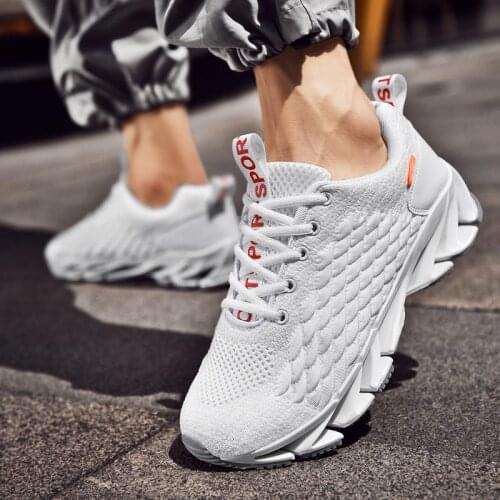 Plus Size Summer Non Slip Mens Running Shoes Women Sneakers Air White Sports Shoes Men Footwear for Sport for Men Tennis D-755